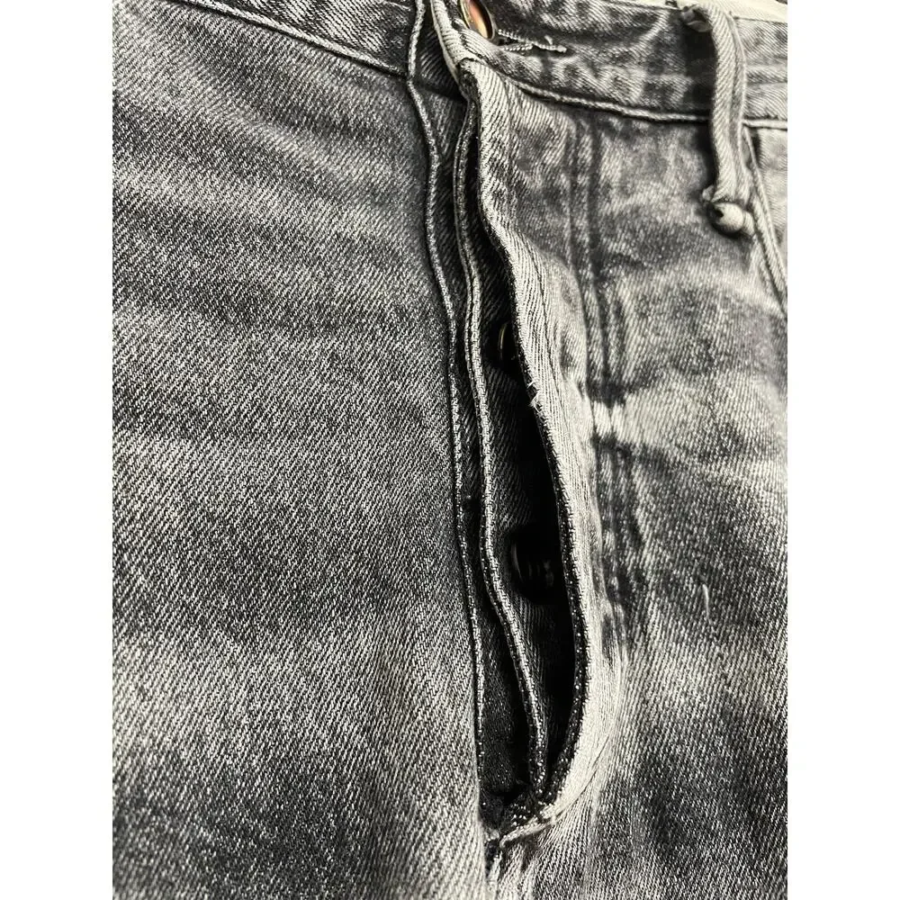 Denham Razor Slim Fit Grey Distressed Jeans Button Fly Mens 36x31
